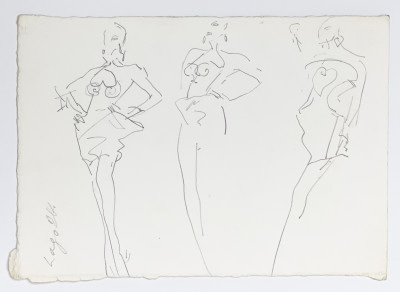 Joe Eula - Fashion Drawings for Chanel, Givenchy, and Lanvin