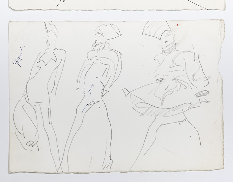 Joe Eula - Fashion Drawings for Chanel, Givenchy, and Lanvin