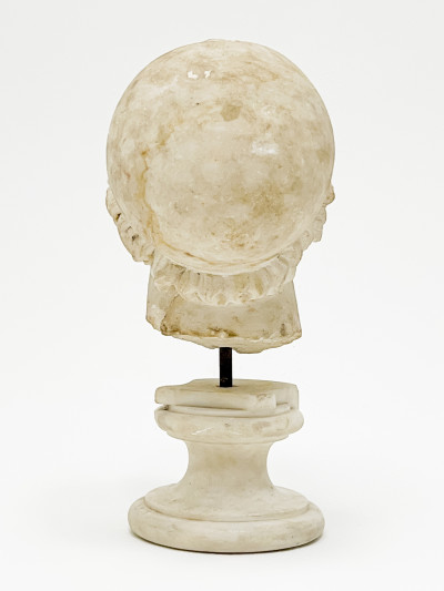 Grand Tour Marble Head of Man in Corinthian Helmet