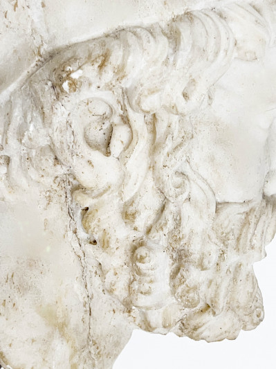 Grand Tour Marble Head of Man in Corinthian Helmet