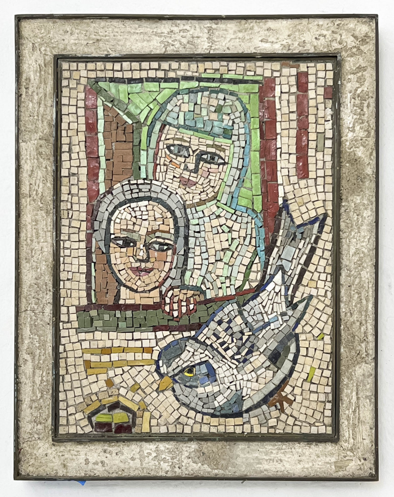 Elsa Schmid - Mother and Child with Bird