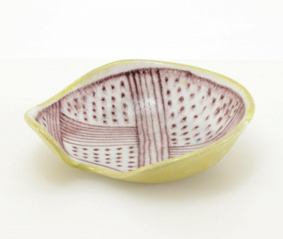 Image for Lot Guido Gambone - Abstract Form Dish