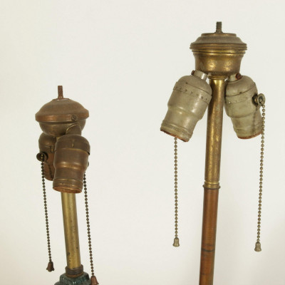Two Rueben Maleg Muncie Pottery Lamps