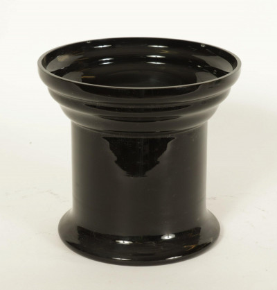 Image for Lot Ettore Sottsass for Vistosi - Black Glass Vase