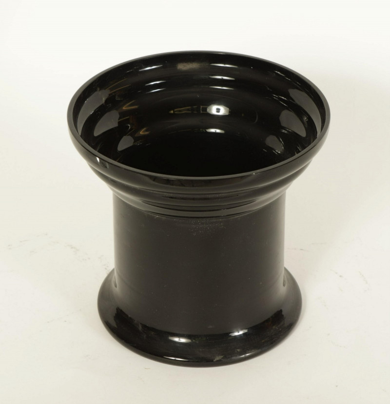 Ettore Sottsass for Vistosi - Black Glass Vase