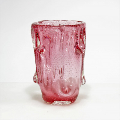 Image for Lot Archimede Seguso - Pink Glass Vase, c.1940