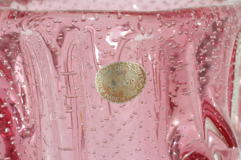 Archimede Seguso - Pink Glass Vase, c.1940