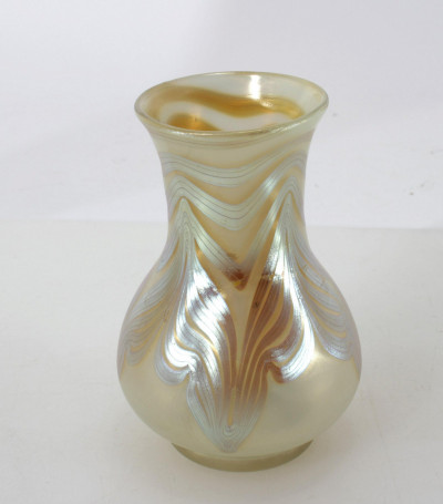 Two Loetz Iridescent Glass Vases
