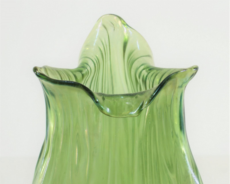 Loetz - Green Iridescent Glass Vase