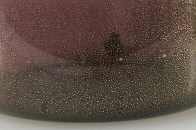 Flavio Poli - Gold Flecked Purple Glass Vase