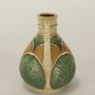 Two Amphora Gilt Pottery Vases
