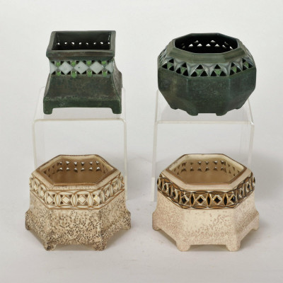 Ernst Wahliss - 4 Amphora Pottery Jardinieres
