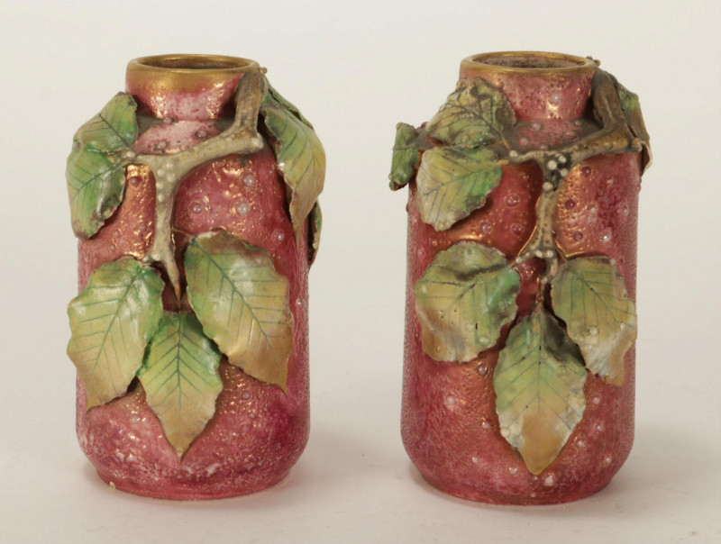 Paul Daschel - Pair Amphora Vine Vases