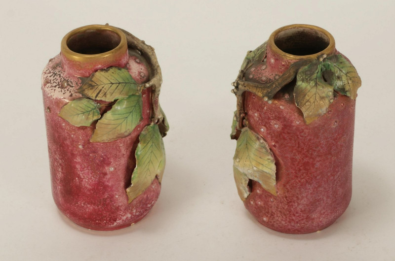 Paul Daschel - Pair Amphora Vine Vases