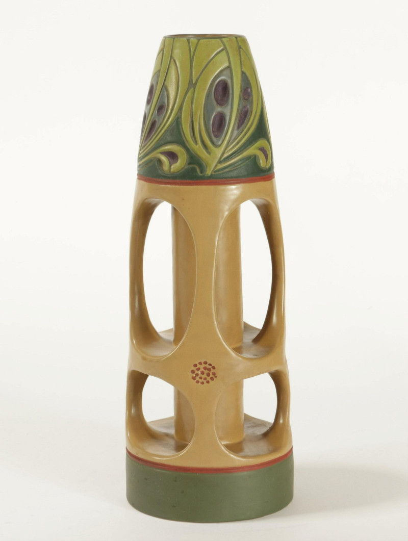 Amphora Jugendstil Pottery Vase, E. 20th C.