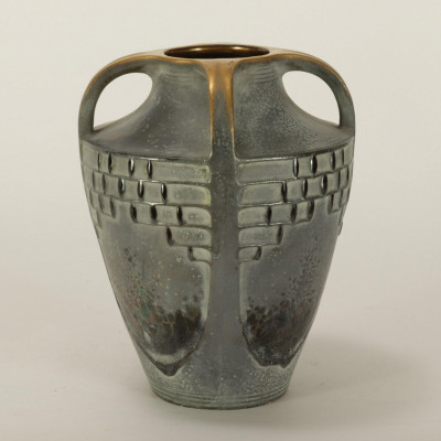 Image for Lot Amphora Jugendstil Pottery Vase