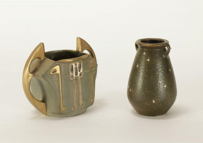 Two Amphora Jugendstil Pottery Vases