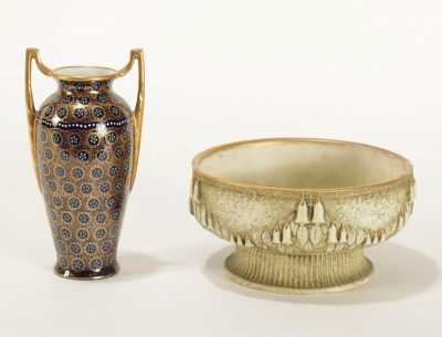 Ernst Wahliss - Amphora Vase & Compote