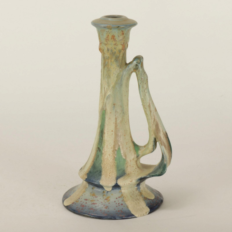 Amphora Pottery Drip Glaze Candlestick