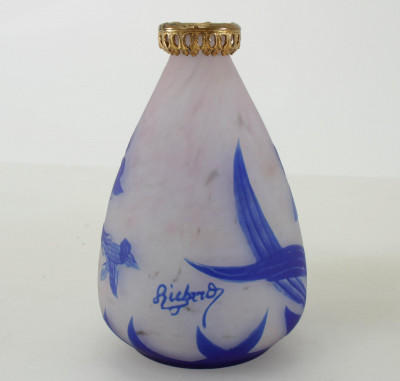 Two Richard Cameo Glass Vases, c.1920