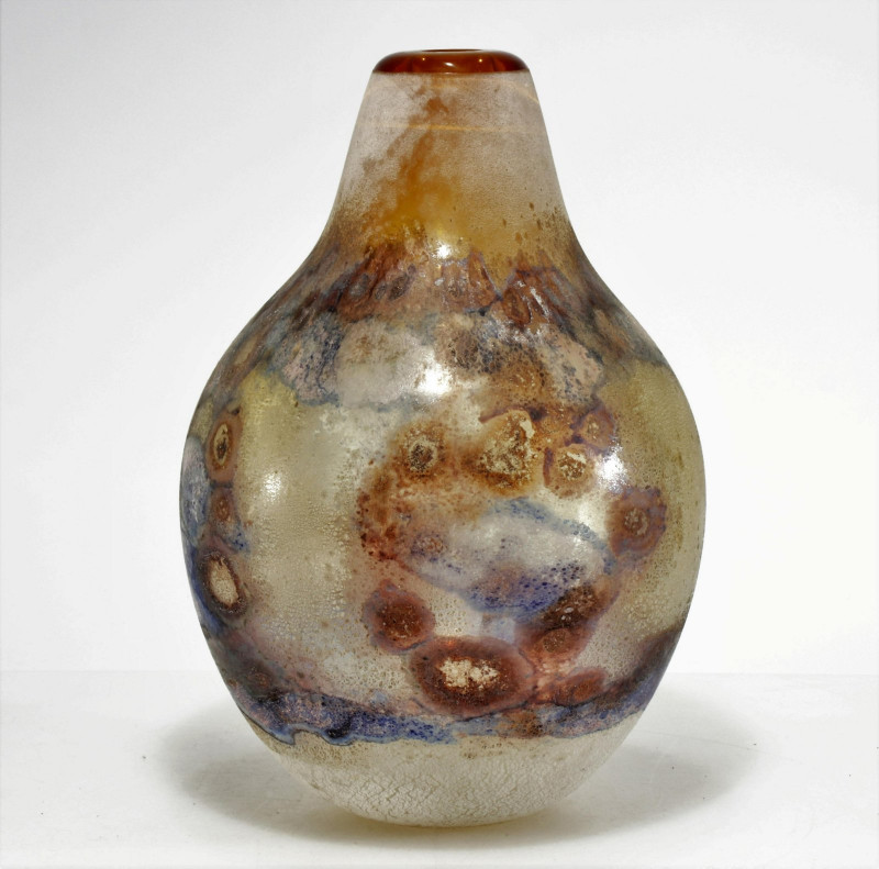 Alfredo Barbini Scavo Glass Vase, c.1970