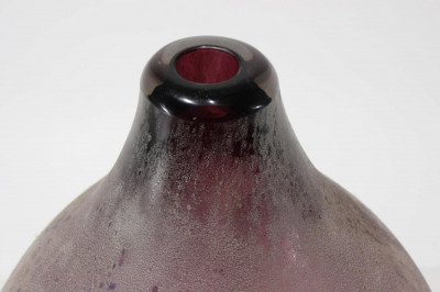Alfredo Barbini Scavo Glass Dimpled Vase, c.1970