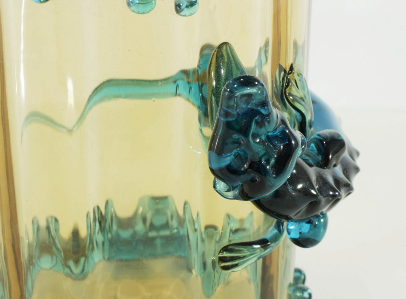Auguste Jean - Colored Glass Salamander Vase, 1900