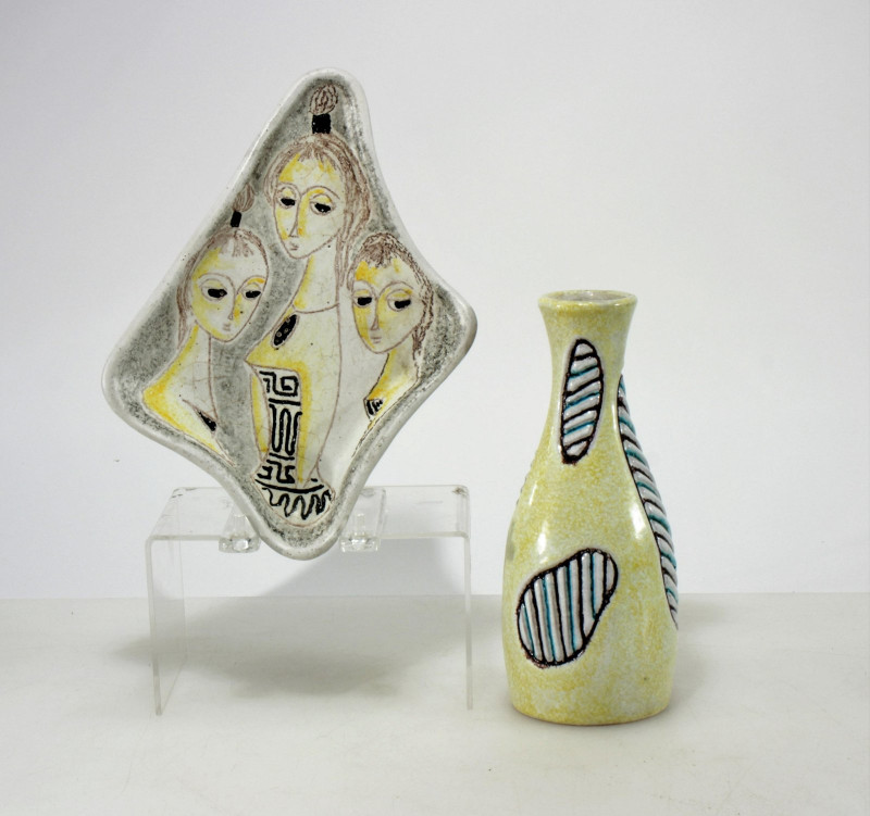 Marcello Fantoni - Ceramic Vase & Tray