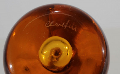 Attr. Antonio Da Ros Cendese Amber Glass Vase