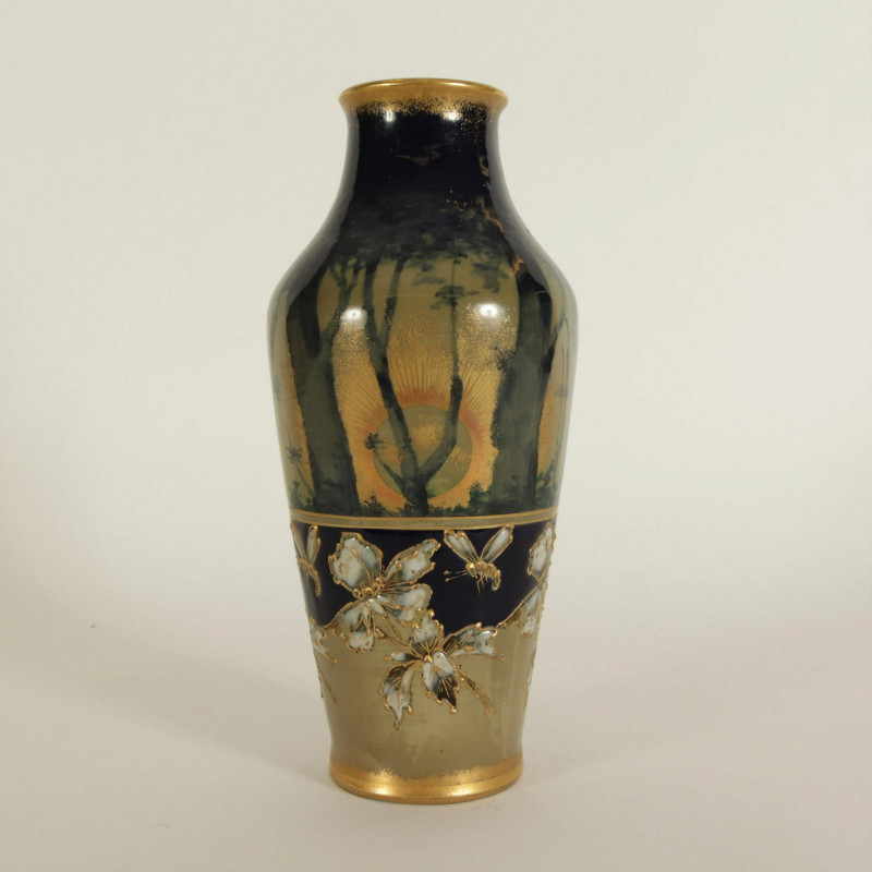 Amphora Gilt Pottery Vase