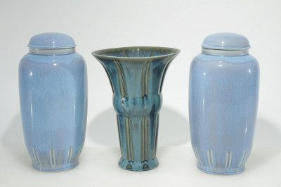 Group of Carillon Pottery Vases & Covered Jars