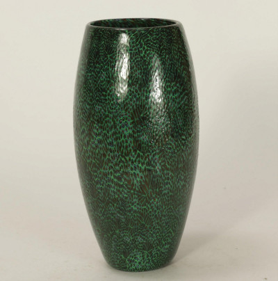Image for Lot Attr. Vittorio Ferro - Green Glass Vase