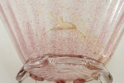Attr. Salvieti Murano - Colored Glass Covered Bowl