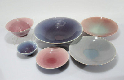 William Manker - Group of Flambe Glaze Vessels