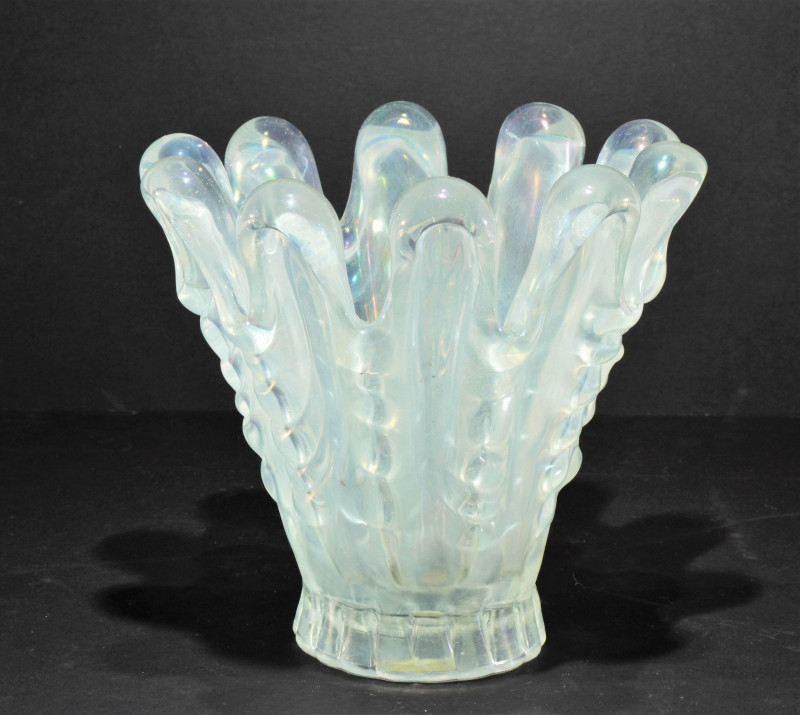 Ercole Barovier - Iridescent Ribbed Glass Bowl