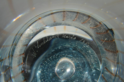Lindstrand of Kosta - Art Glass Centerpiece Bowl