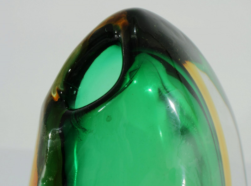 Attr. Flavio Poli for Seguso Glass Vase