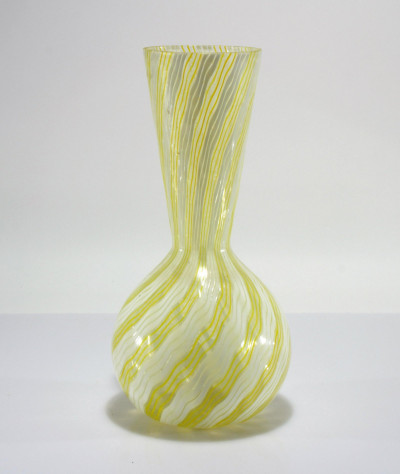 Image for Lot Attr. Dino Martens - Yellow & White Vase