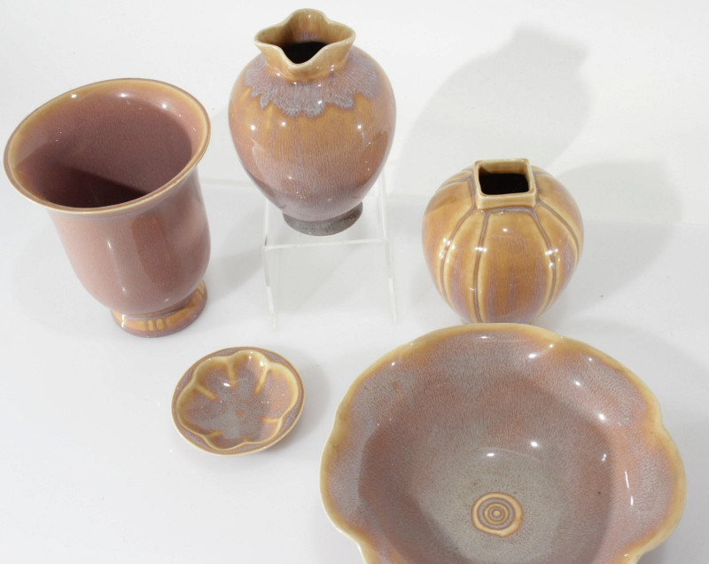 Group of Carillon Ware Pottery