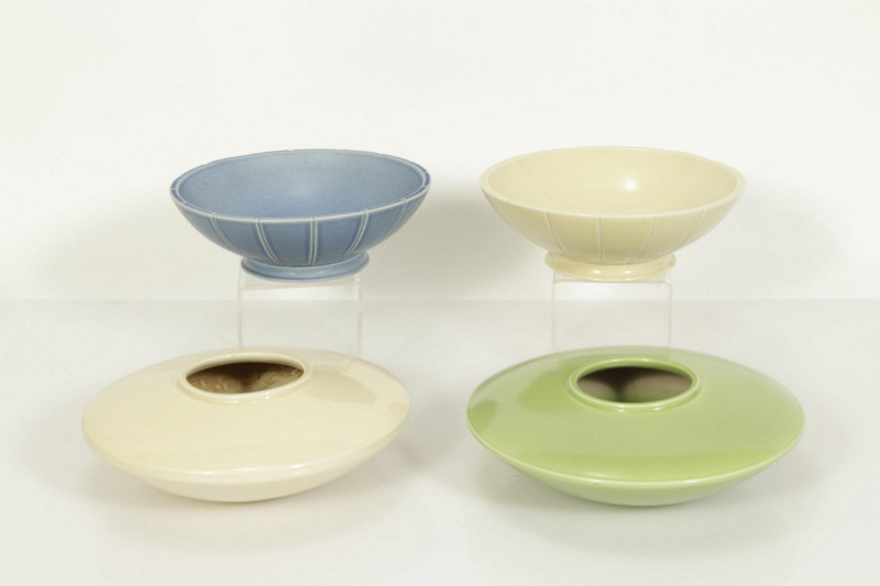 Group Of Trenton Art Pottery Vases & Bowls
