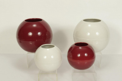 Group of Trenton Art Deco Pottery Vases