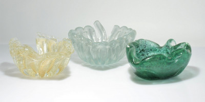 Possibly Barovier, Murano Glass Dishes