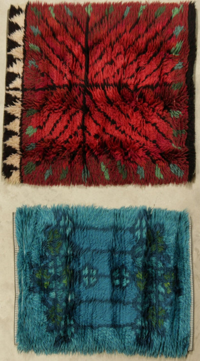 Two Birgitta Salenius for Rya Wool Shag Rugs