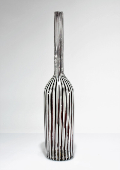 Image for Lot Paolo Venini - A Canne Glass Bottle
