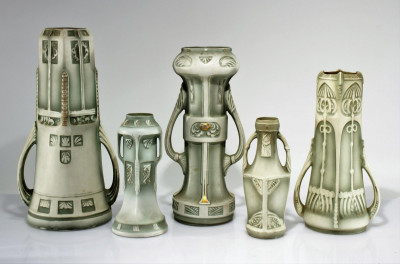 Image for Lot Group of Robert Hanke Royal Wettina Vases