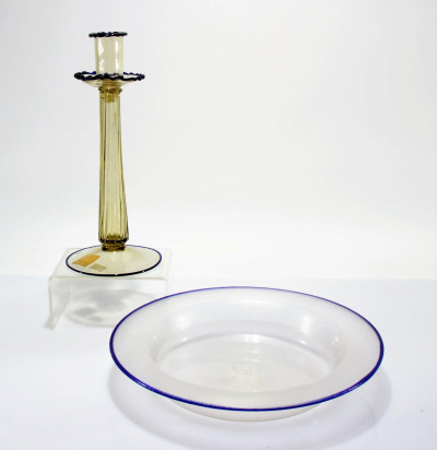 Image for Lot Pauly & Co Candlestick and Bowl