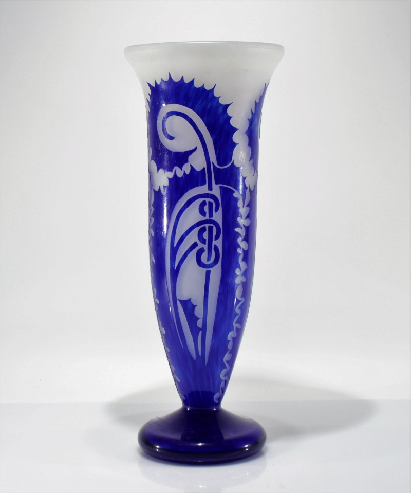 Degue - Art Deco Acid Etched Vase