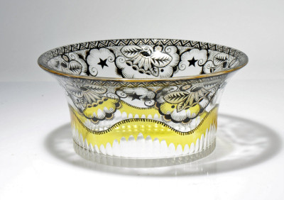 Image for Lot Adolf Beckert - Enameled Glass Bowl