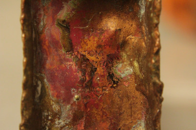 Marcello Fantoni - Brutalist Copper Bud Vase