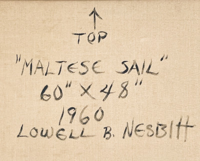 Lowell Nesbitt - Maltese Sail